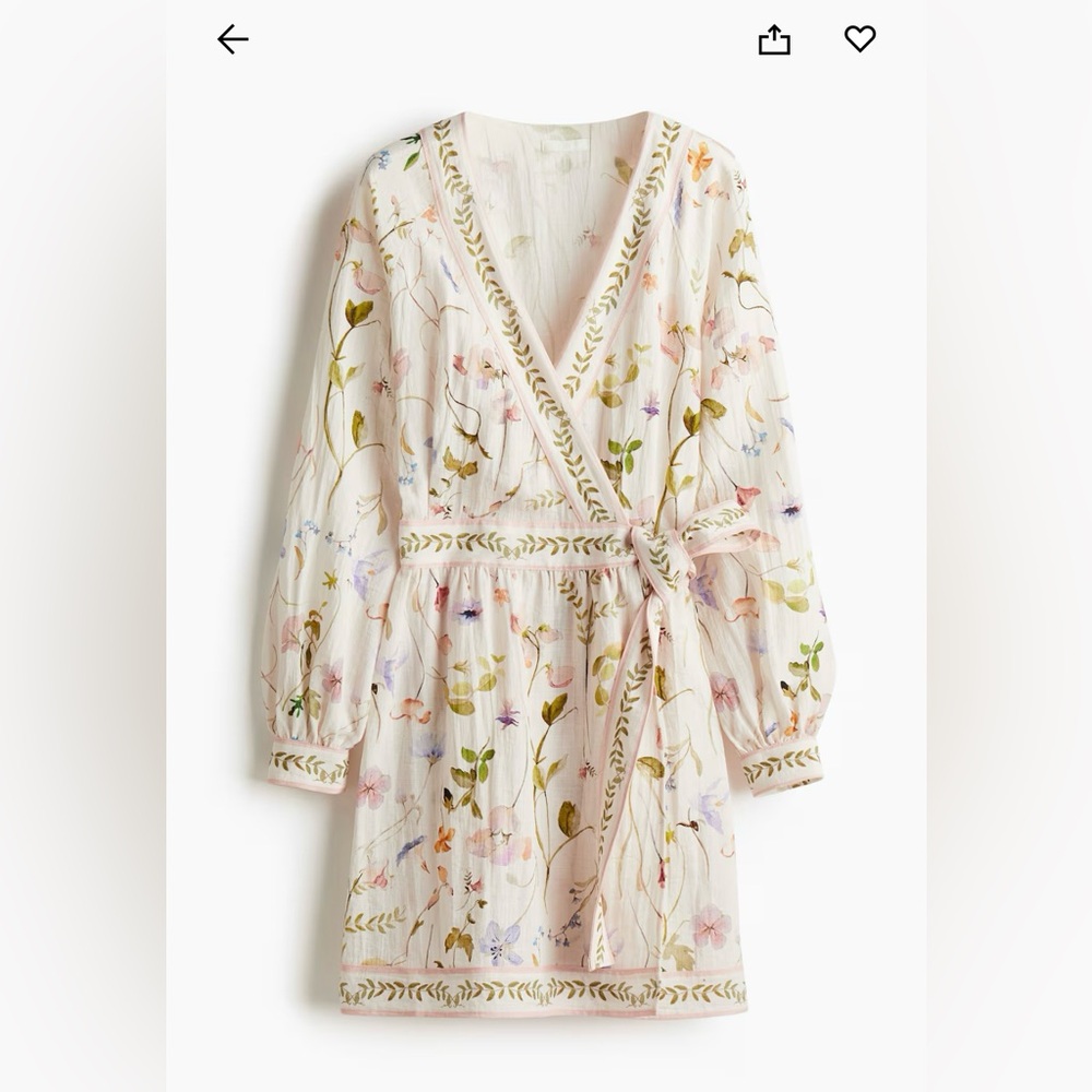 H&M Spring Wildflower Wrap Dress